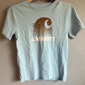 Carhartt kids Sky Blue Logo Tee nwt